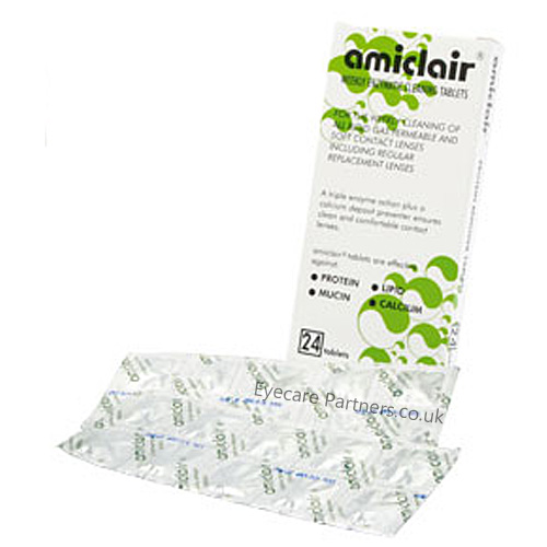Buy Amiclair Protein Remover Tablets from £9.50 Eyecare Partners