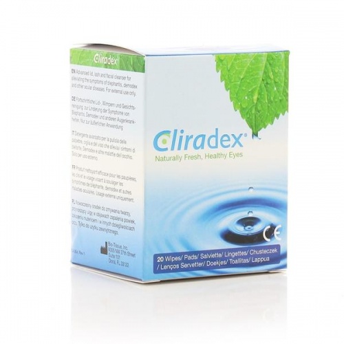 CLiradex Eye Lid Cleaning Wipes Demodex Mites Eyecare Partners