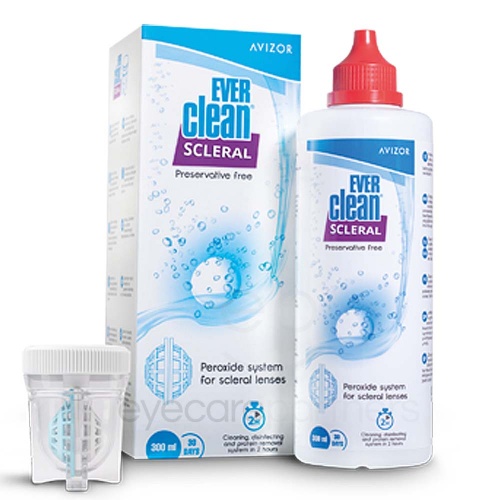 Ever Clean Scleral Contact Lens Daily Disinfection - 300 ml - 30 Days