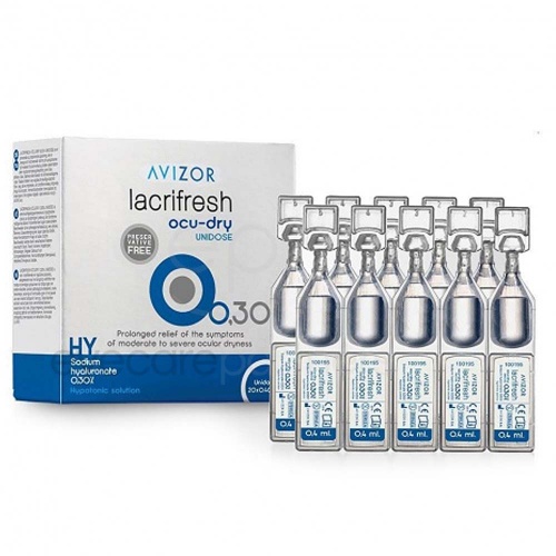 Avizor Lacrifresh Ocu-dry 0.3% Unit Dose - *Sale - Buy 2 Get 1 Free* - Product Expires January 2024