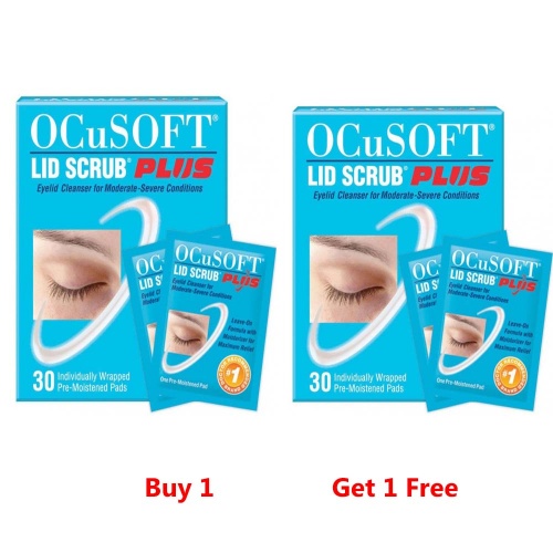 Ocusoft Plus Lid Scrub Wipes -  Faulty Batch - *Sale  - Buy 1 Get 1 Free *