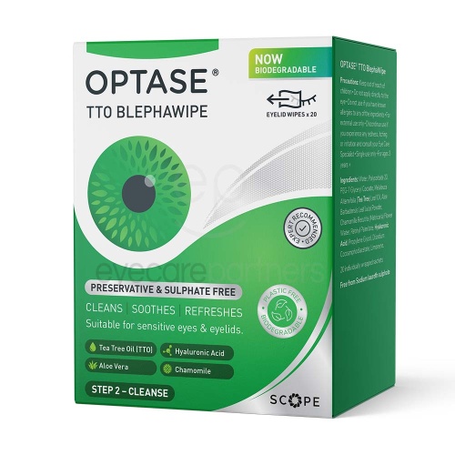 Optase Tea Tree Oil Blepha Wipes