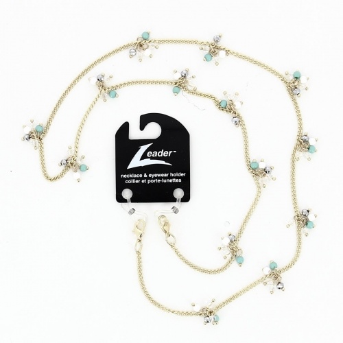 Glasses Chain 'Arista Turquoise Cluster'