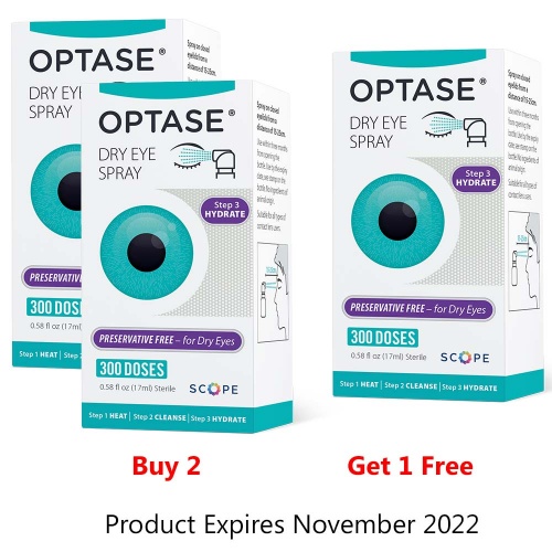 Optase Eye Spray - *Sale - Buy 2 Get 1 Free * - Expires November 2022  (Save £13.50)