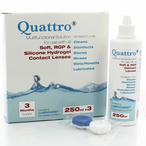 Quattro  Contact Lens Solution - 90 Days Supply
