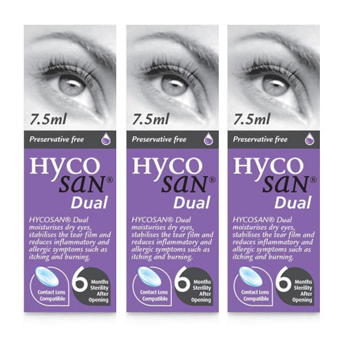 Hycosan Dual Eye Drops from £11.50 per bottle Eyecare Partners