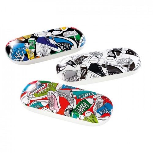 Sneaker Print Glasses Case