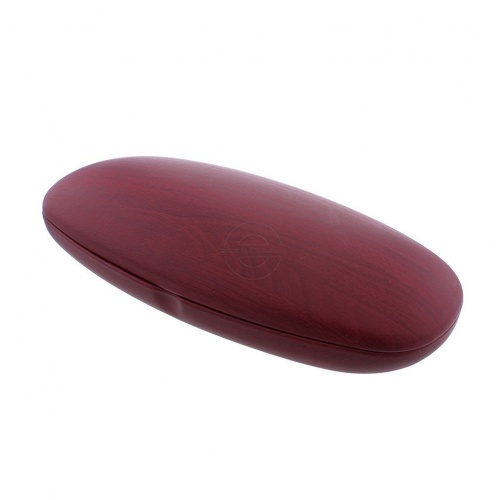 Wood Effect Metal Glasses Case -Timber